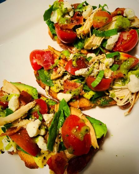 “Cobb Salad” Avocado Toast